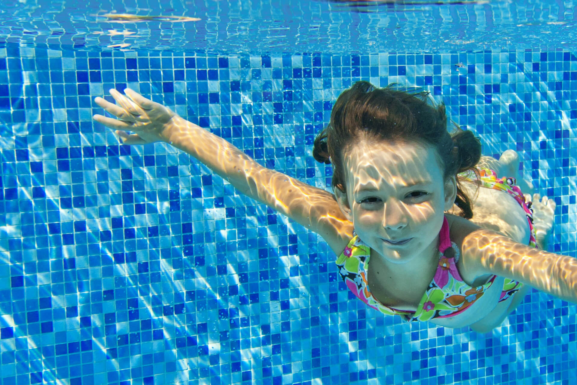 Girl underwater